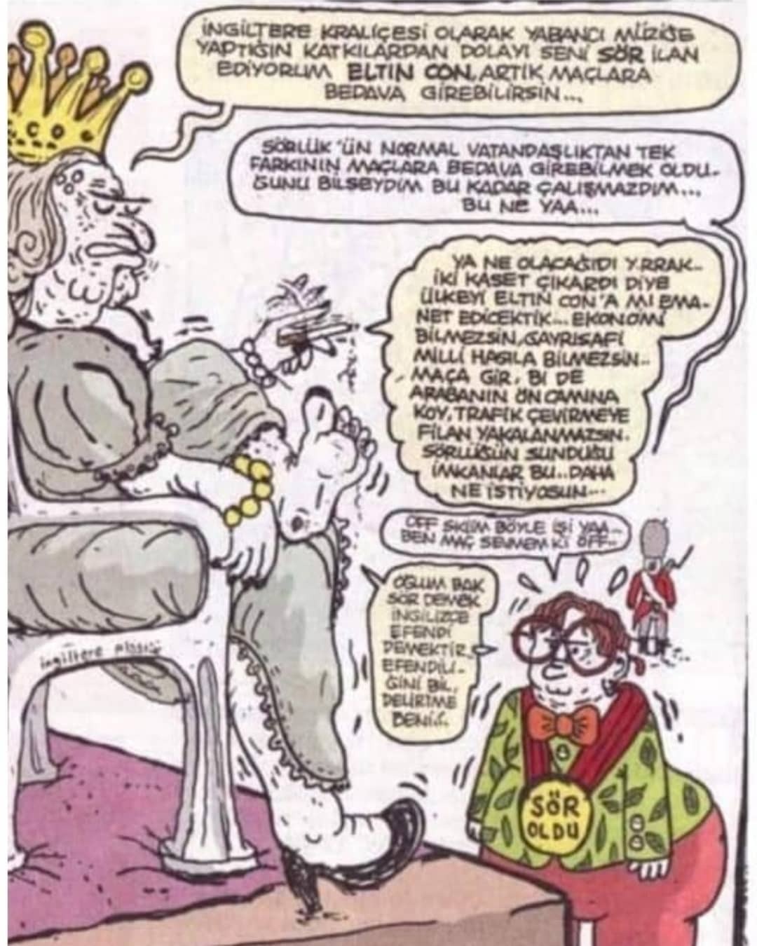 Şövalye ilan ediyorum,...