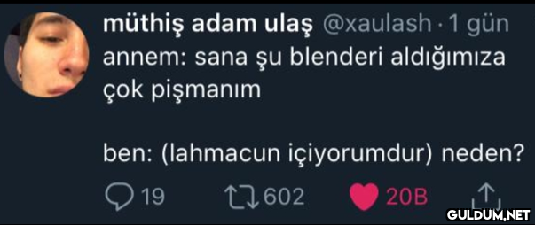 müthiş adam ulaş @xaulash...