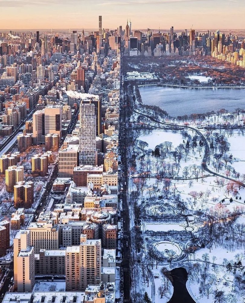 Central Park'ta kış❄️    Kaynak
