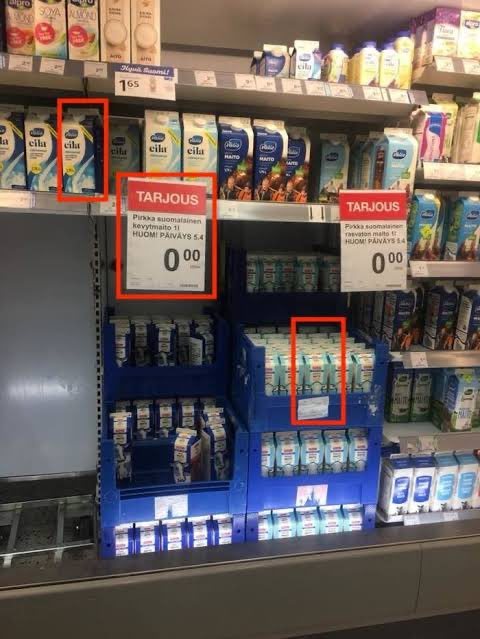 Finlandiya'da marketlerde...