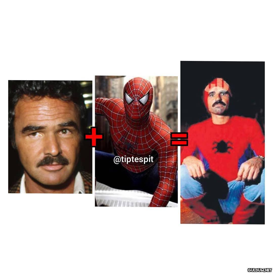 Burt Reynolds + Spiderman...