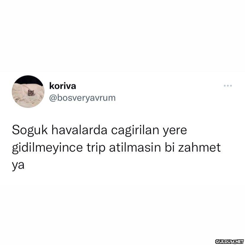 koriva @bosveryavrum Soguk...