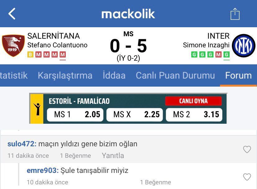 mackolik SALERNİTANA MS 0...