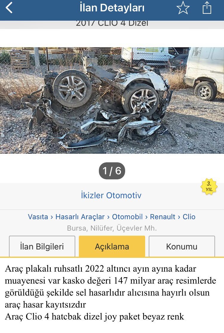 çıtır hasarlı    2017...
