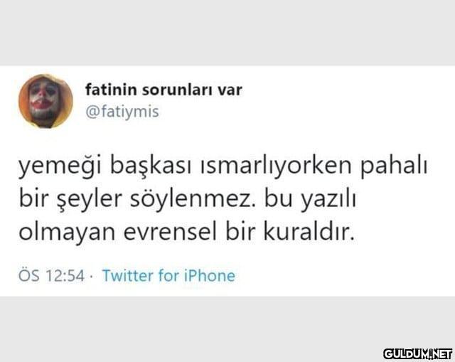 fatinin sorunları var...