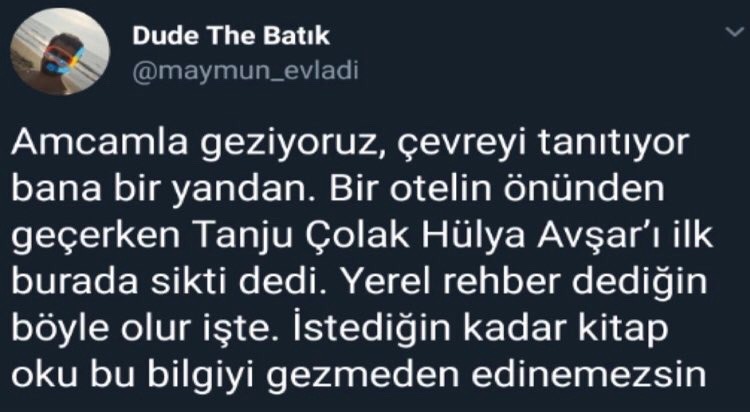 Hülya Avşar demişken..   ...