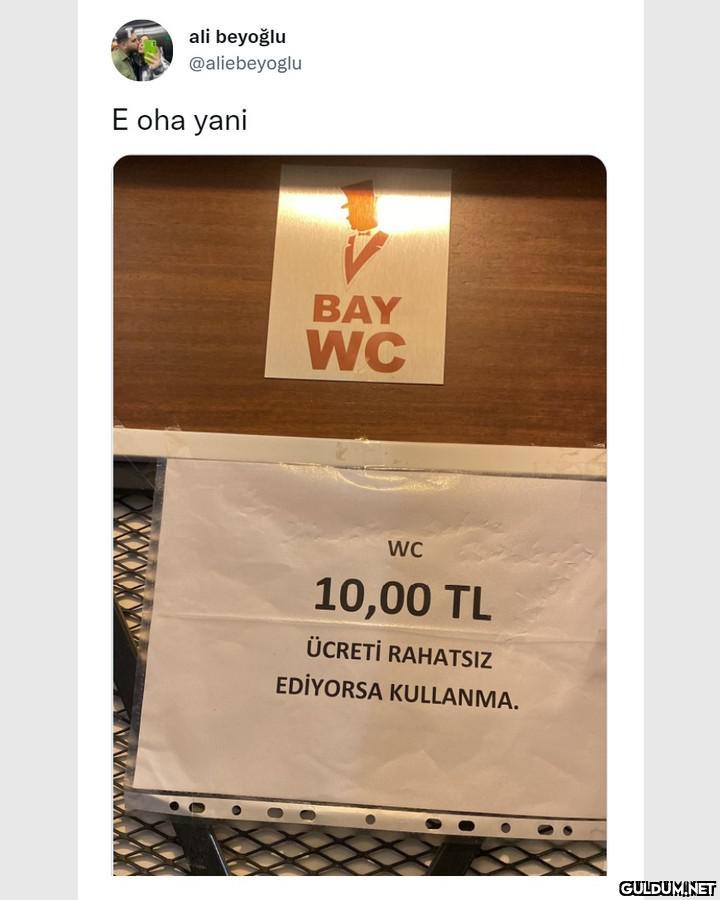 Zaten ben hep 1 liralık...