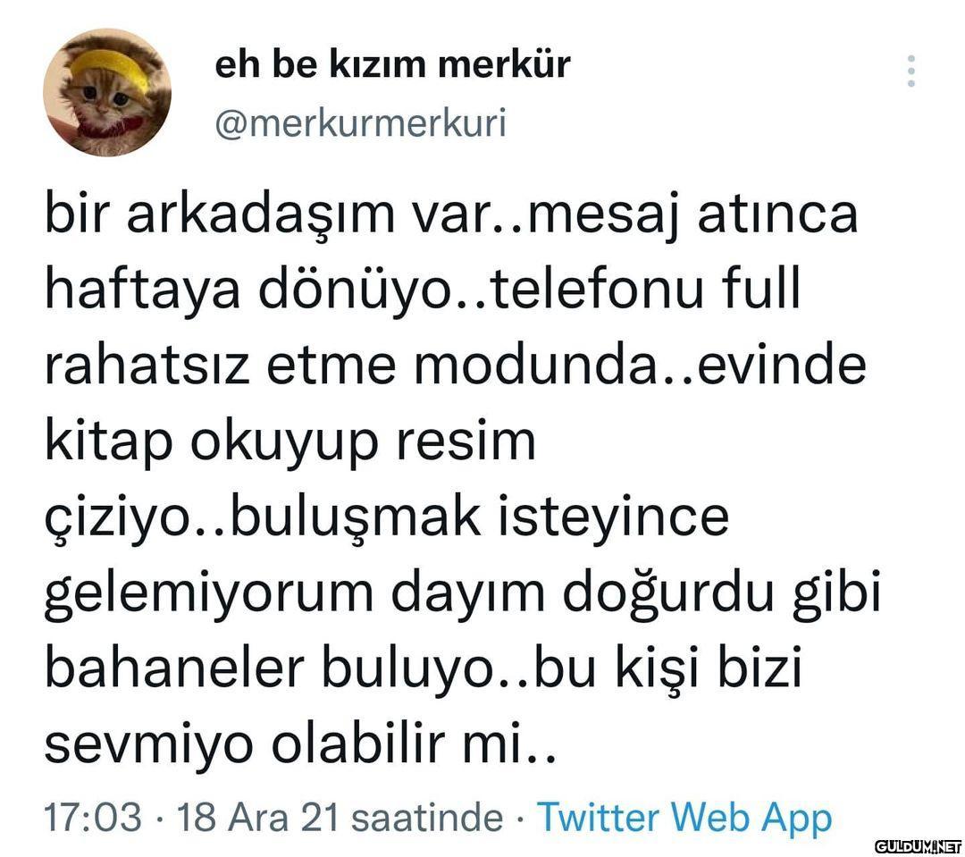 eh be kızım merkür...