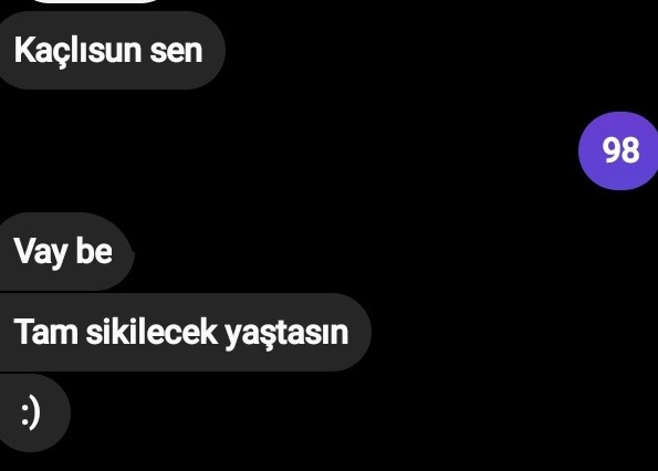 Kaçlısun sen 98 Vay be Tam...