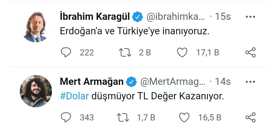 dolar 2 liraya düştü de...