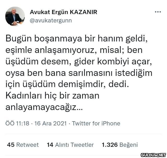 Avukat Ergün KAZANIR ......