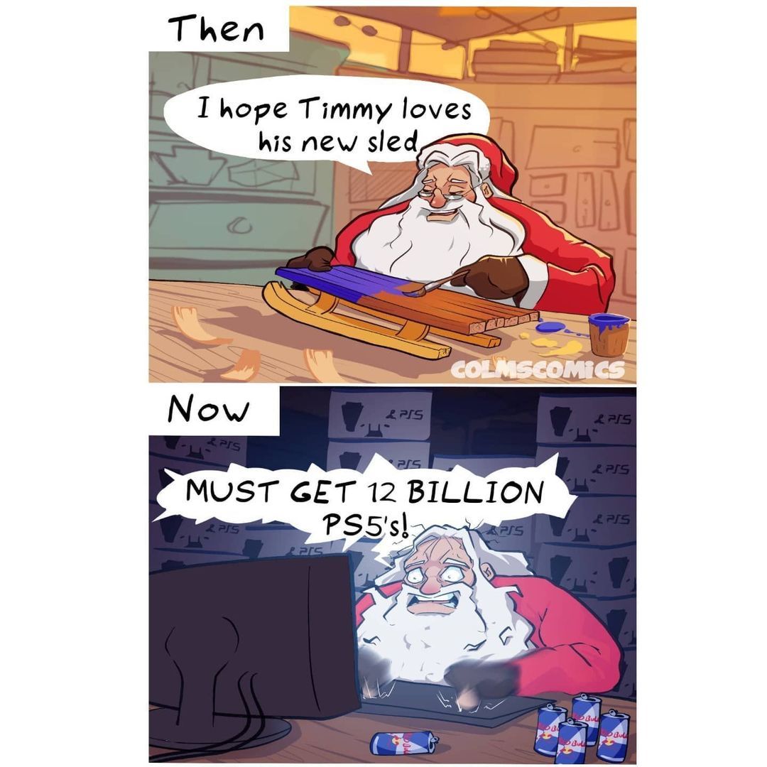 Santa doing some...