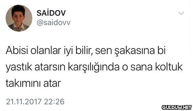 SAİDOV @saidovv Abisi...