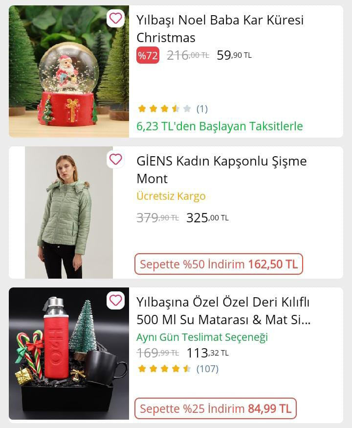 Günün fırsatları bu linkte...