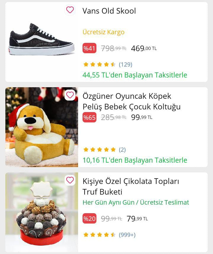 Günün fırsatları bu linkte...