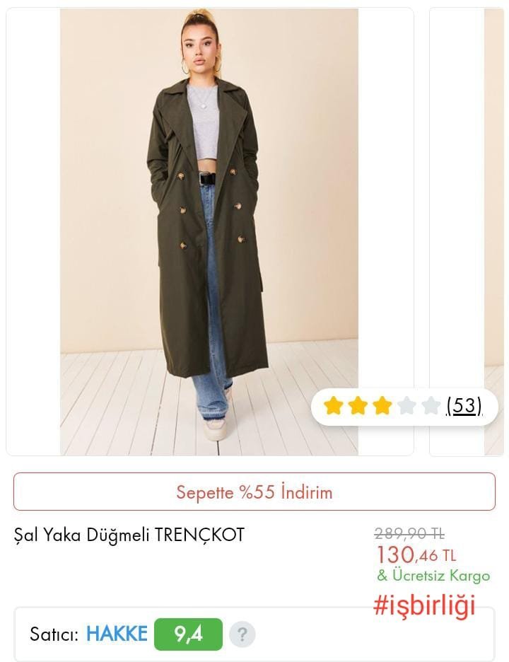 Trençkotta muhteşem...