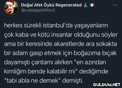 Doğal Afet Öykü...
