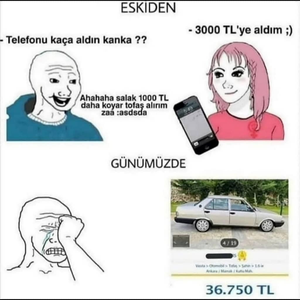 ESKIDEN - 3000 TL'ye aldım...