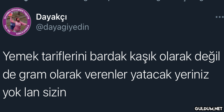 Dayakçı @dayagiyedin Yemek...