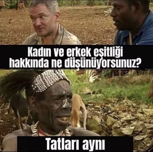 Kadın ve erkek eşitliği...