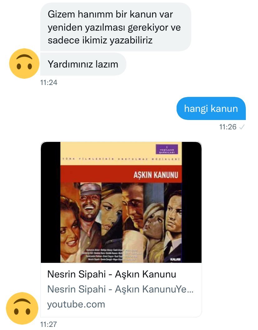 Gizem hanımm bir kanun var...