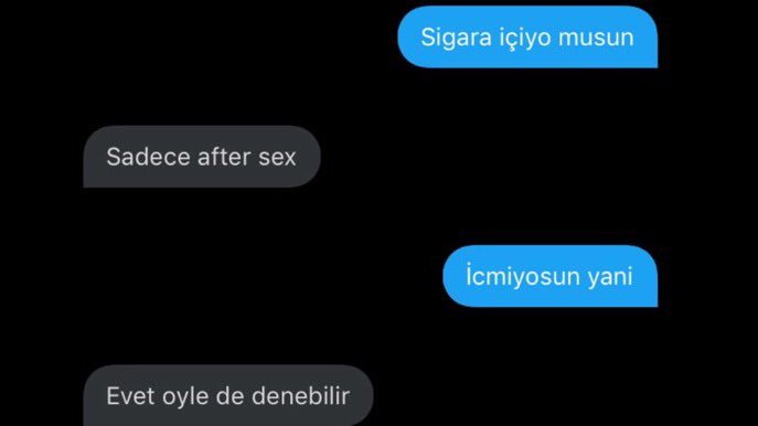 Sigara içiyo musun Sadece...
