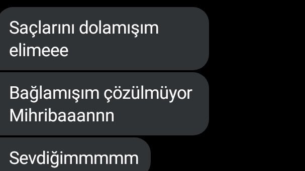 Saçlarını dolamışım...