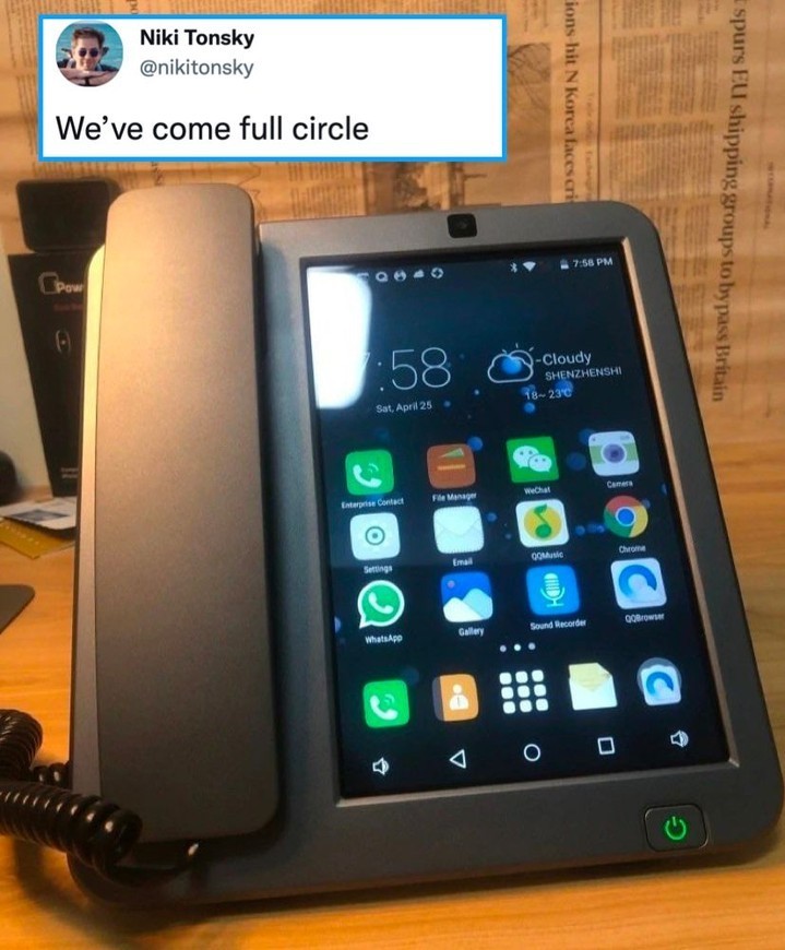 Reject smartphones, return...