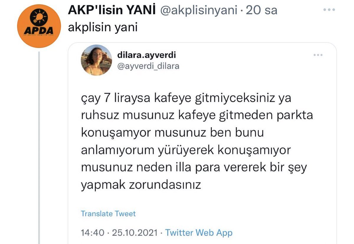 AKP'lisin YANİ...