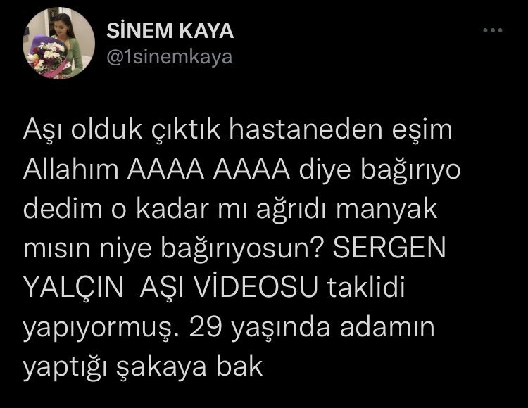 SİNEM KAYA @1sinemkaya Aşı...