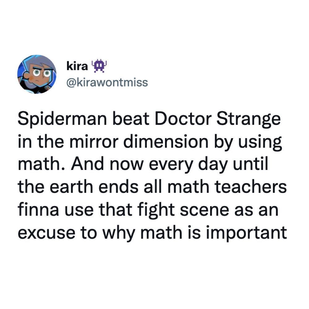 Math teachers after...