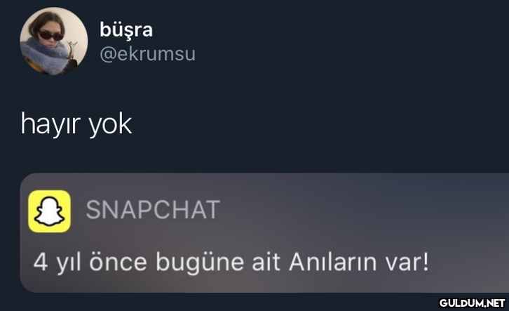 büşra @ekrumsu hayır yok...