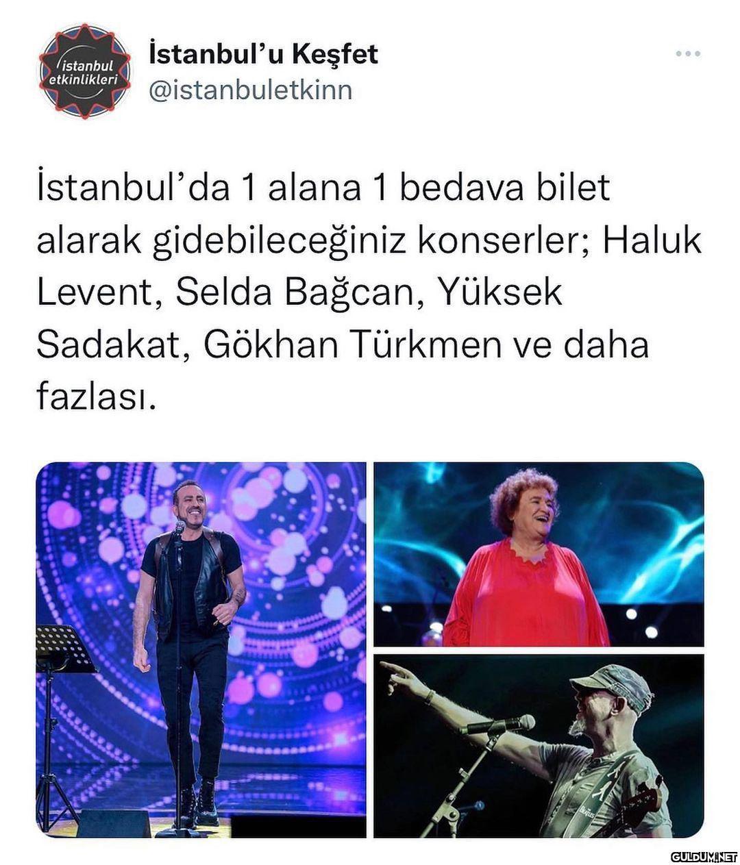 Bu konserlerden en az...