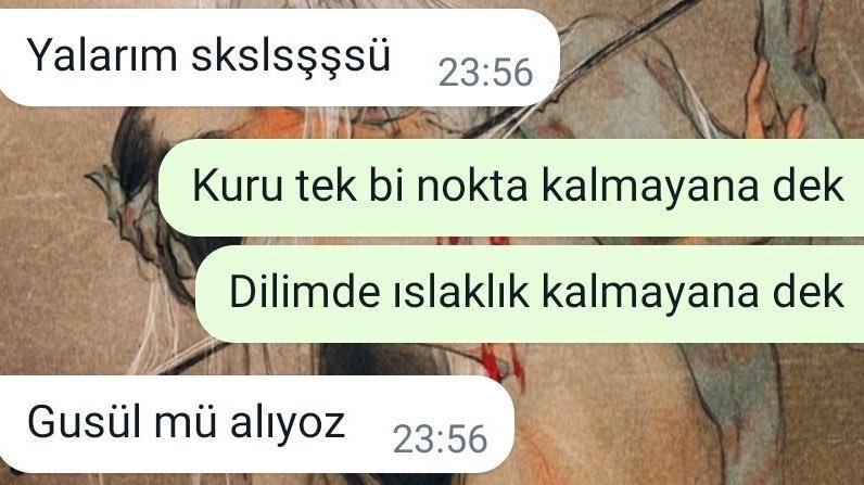 Yalarım skslsşşsü 23:56...