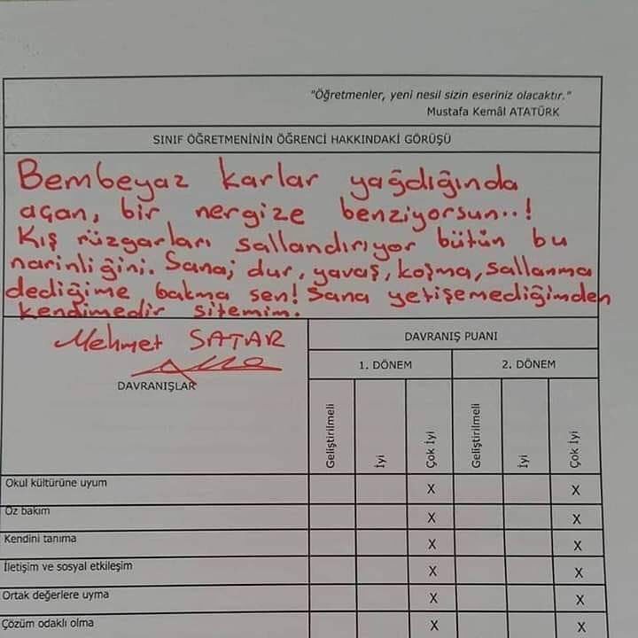 Sınıf öğretmeninin otizmli...
