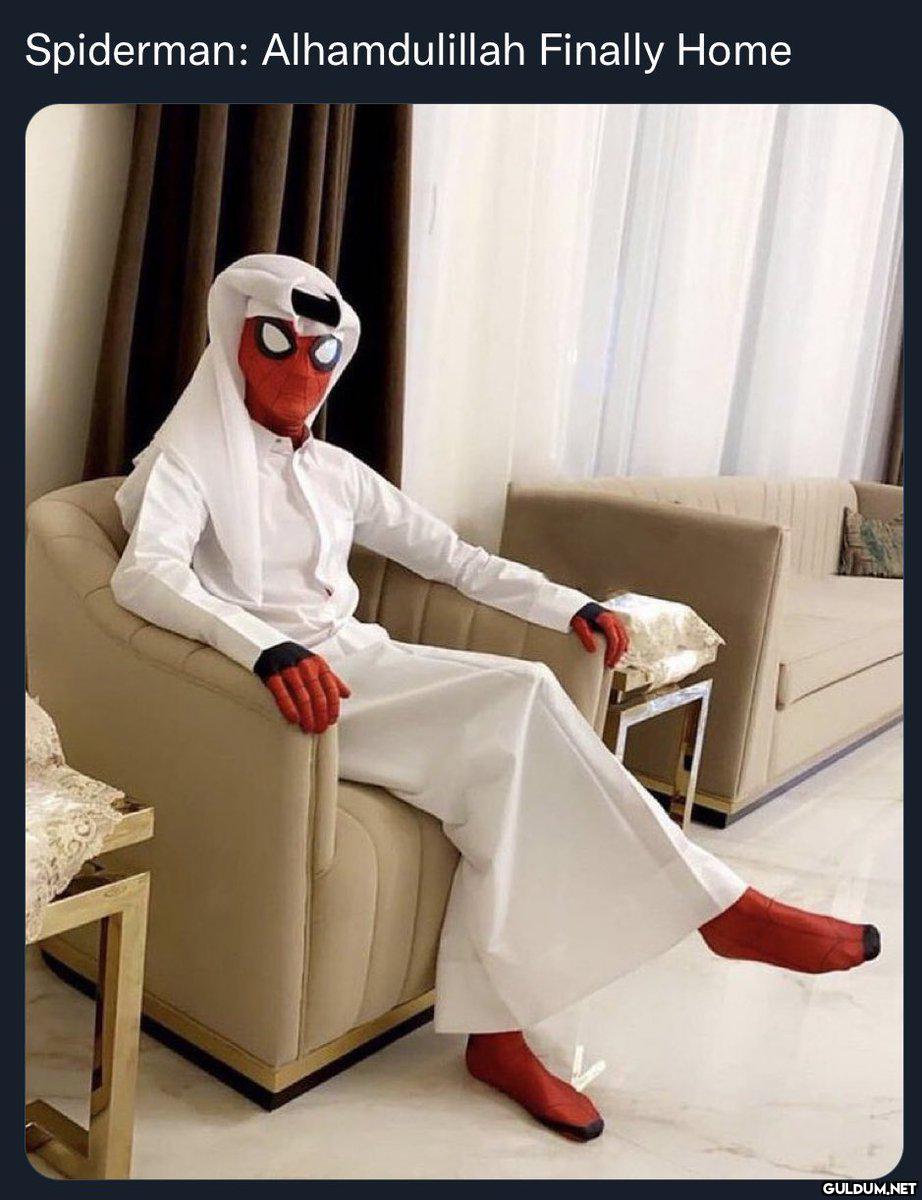 Spiderman: Alhamdulillah...