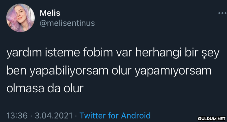 Melis @melisentinus yardım...