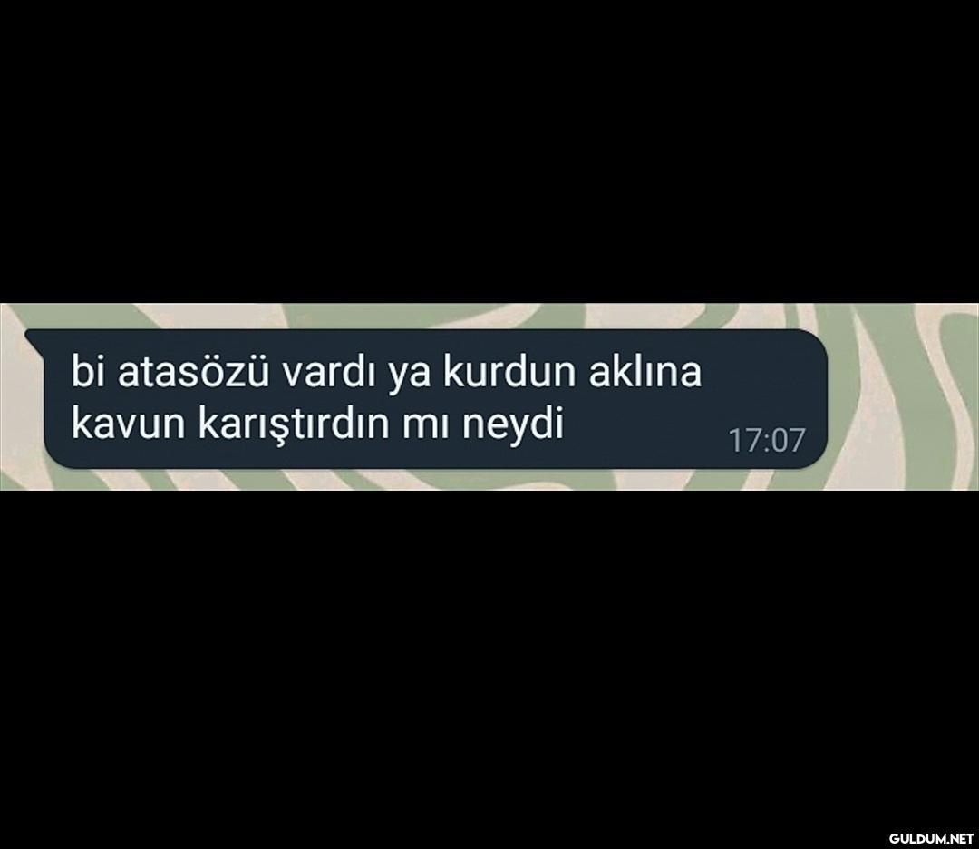 bi atasözü vardı ya kurdun...