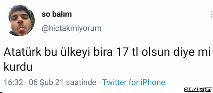 so balım @hictakmiyorum...