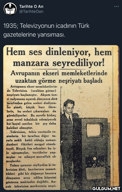Tarihte O An TARHE...