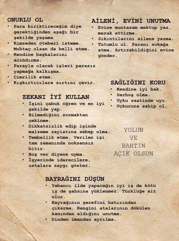 Avrupa'ya giden işçilere...