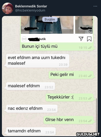 Beklenmedik Sonlar...