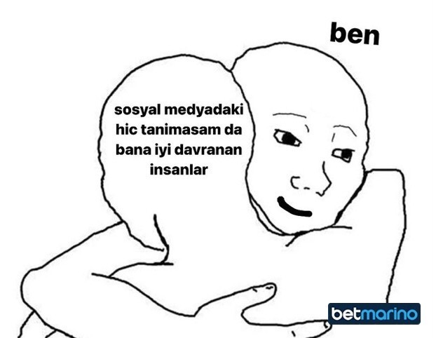 ben sosyal medyadaki hic...