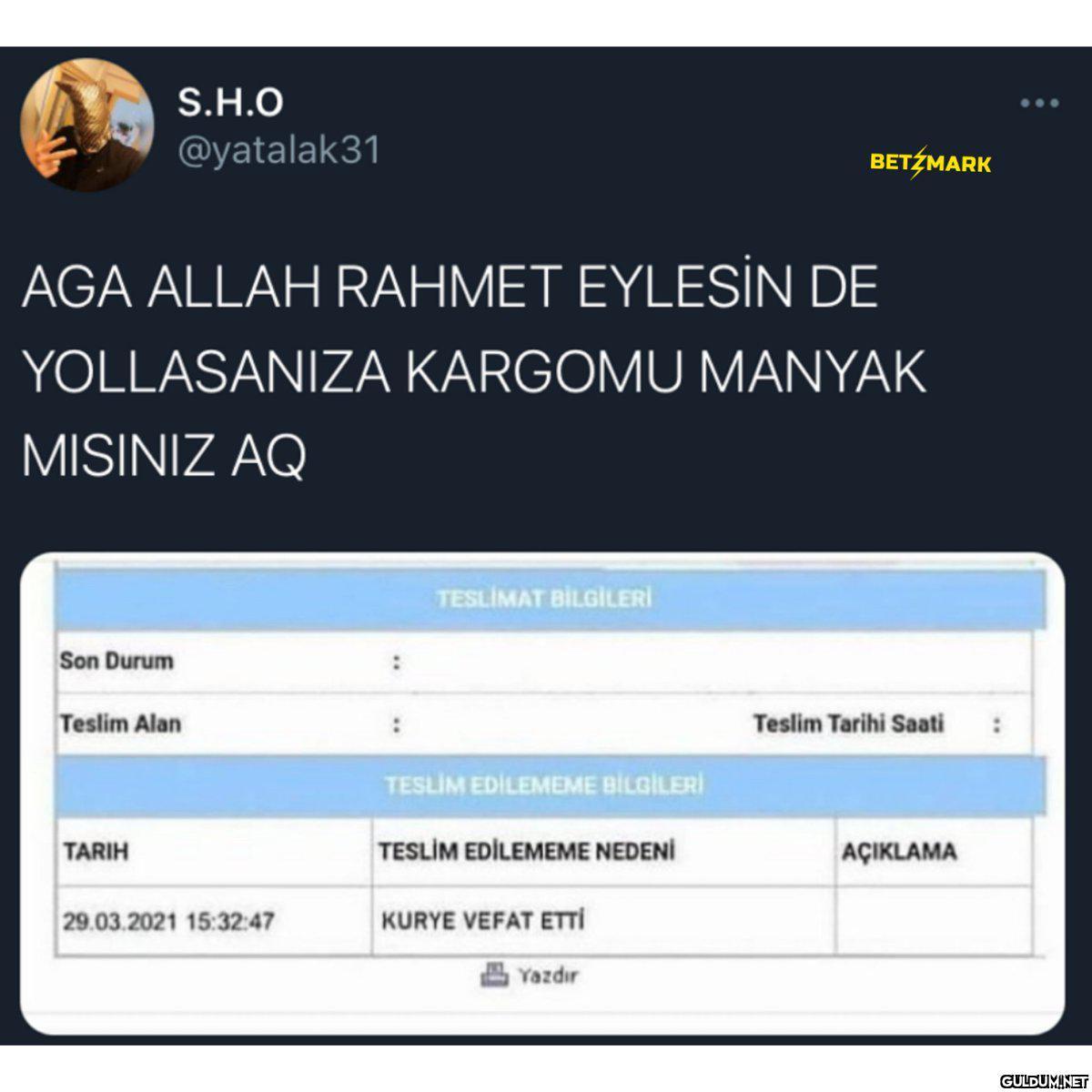 S.H.O @yatalak31 BETŹMARK...
