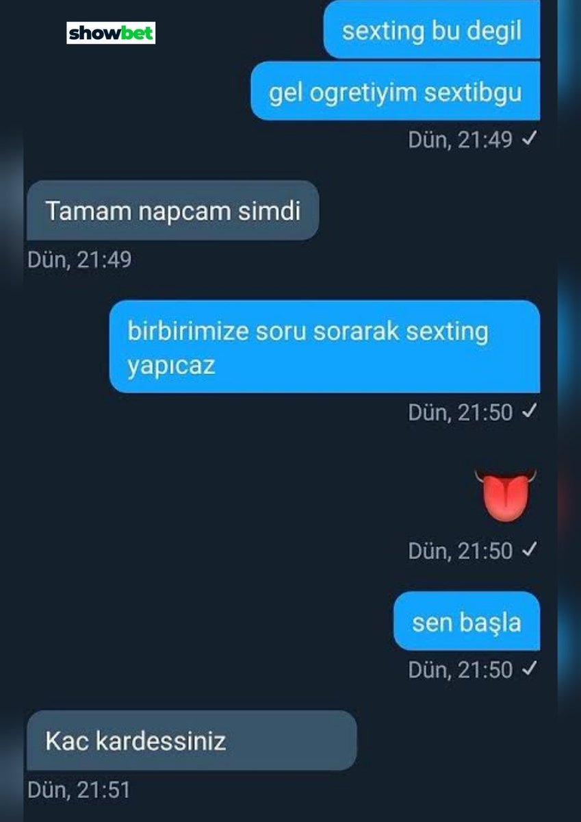 showbet sexting bu degil...