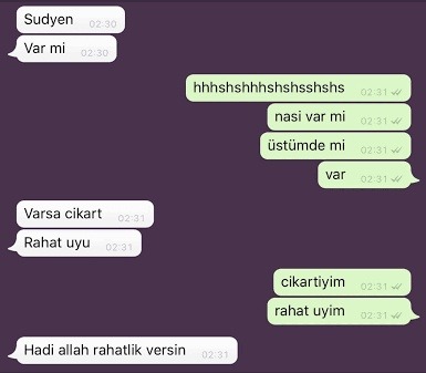 iyi geceler...    Sudyen...
