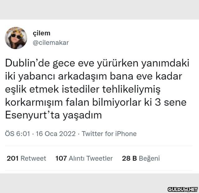 çilem @cilemakar Dublin'de...