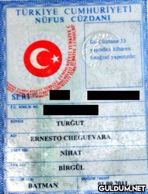 TÜRKİYE CUMHURİYETÍ NÜFUS...