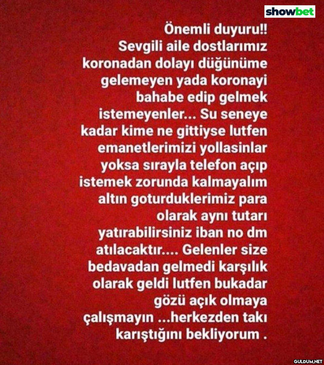 showbet Önemli duyuru!...