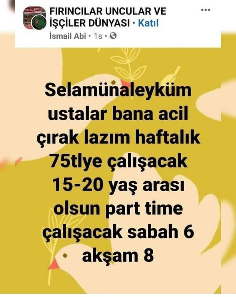 Eski usul çırak sistemini...